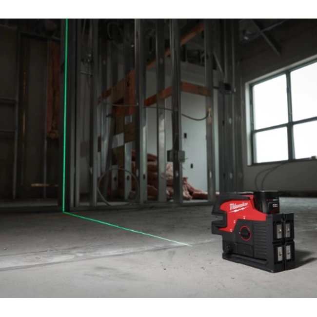 Vendita online Laser lineare Verde M12™ a 2 linee con 4 punti piombo SOLO CORPO